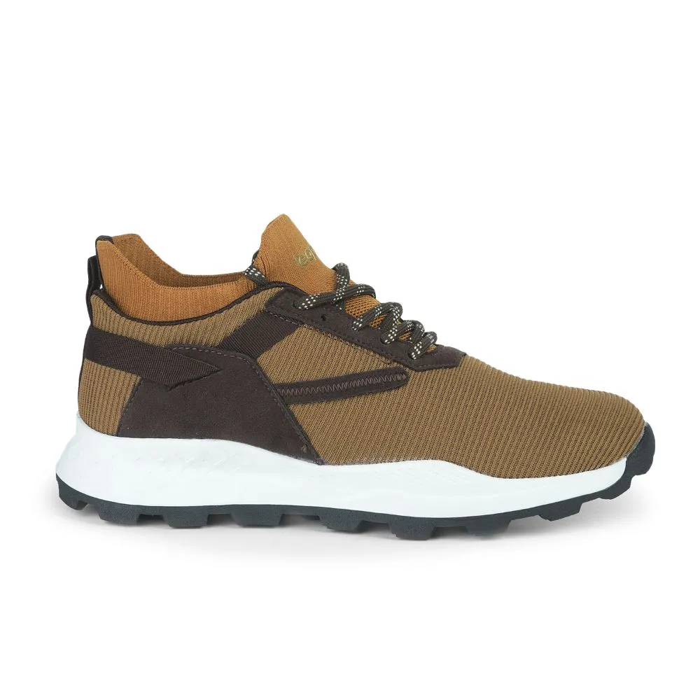 Leap7x Sports Lacing Running Shoe For Men (Brown) ELWOOD By Liberty