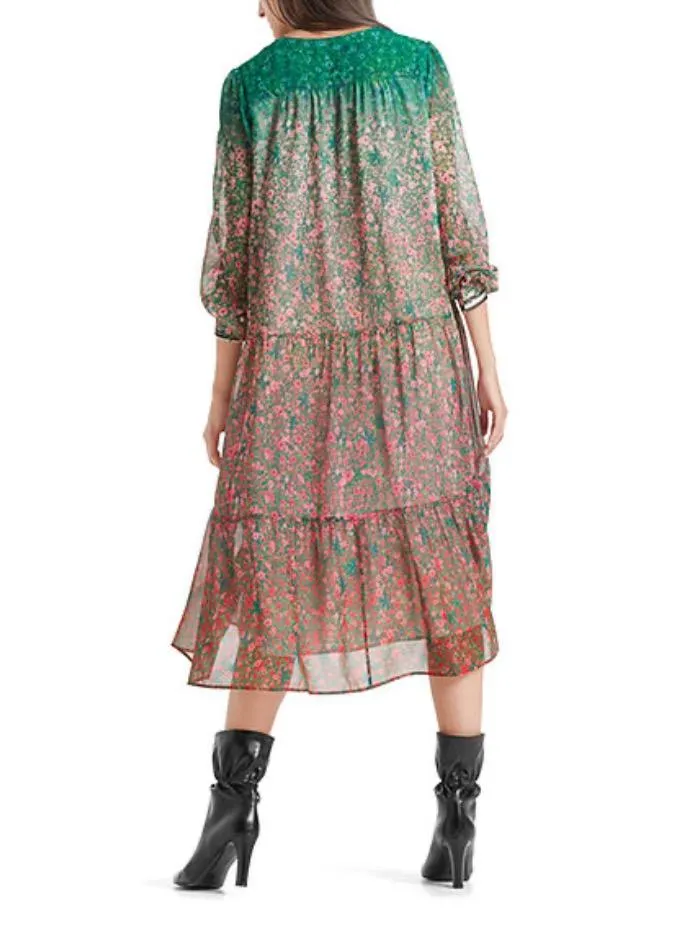 Marc Cain Collections Printed Boho Dress QC 21.02 W12 224 Y