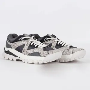 Men's Snake Skin Print Sport Shoes,Grey