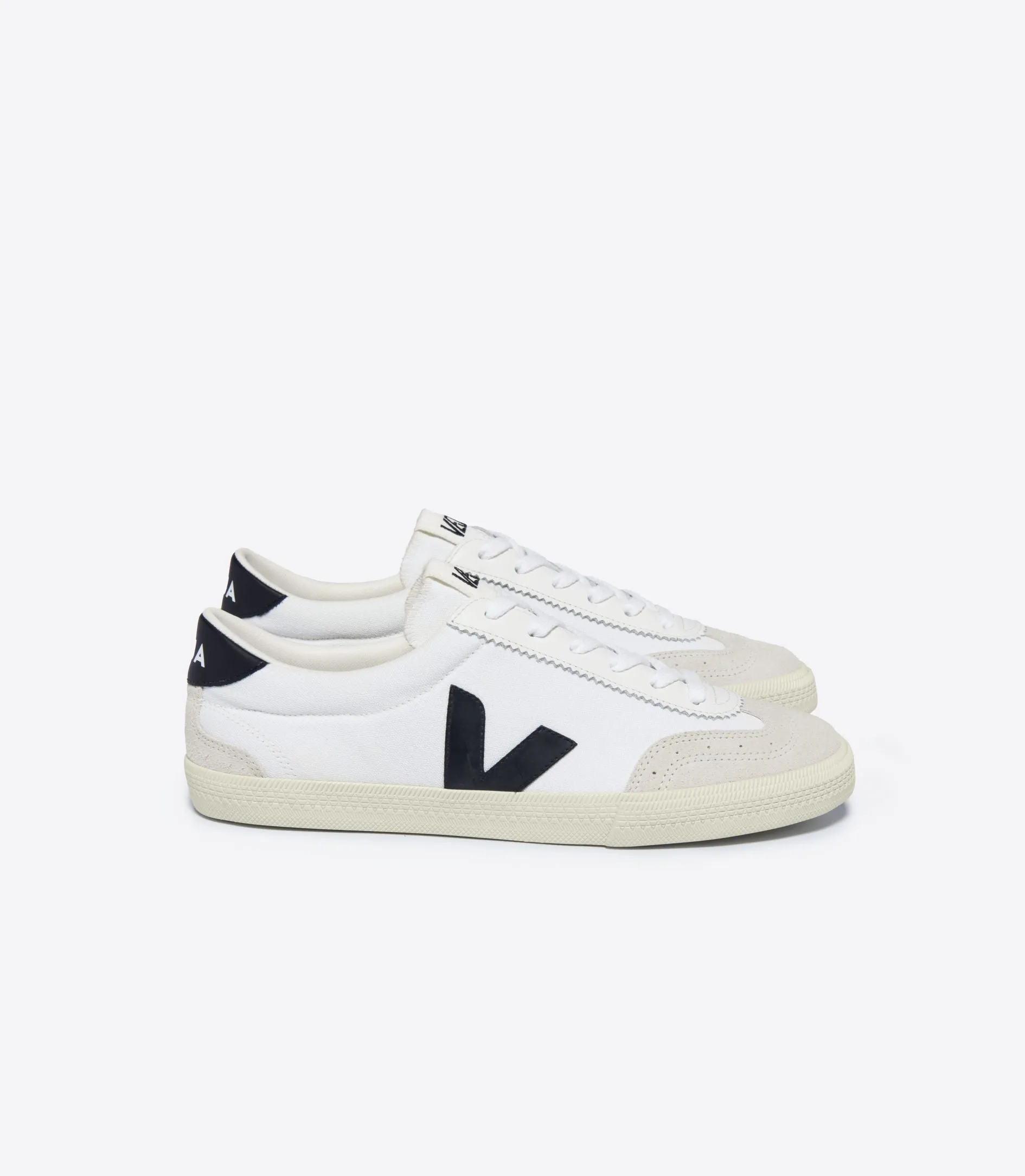 Men's Volley Canvas Mens Sneaker in White / Black