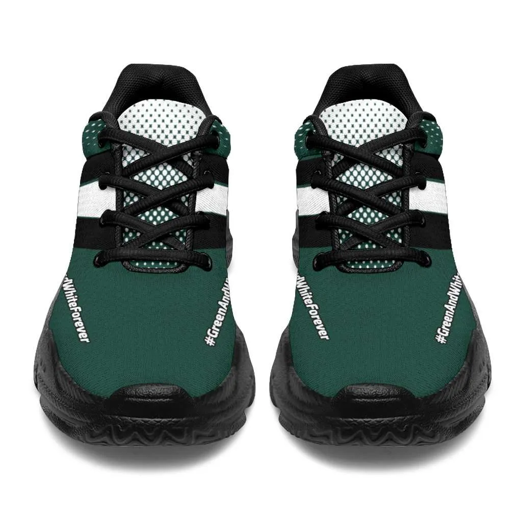 Michigan #GreenAndWhiteForever Chunky Sneakers