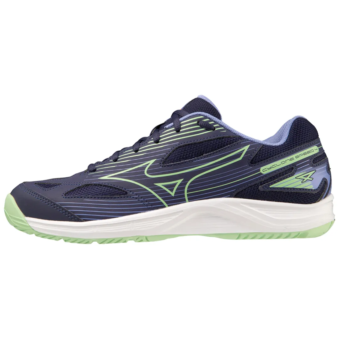 Mizuno Men's Cyclone Speed 4 - Evening Blue/Techno Green/Iolite