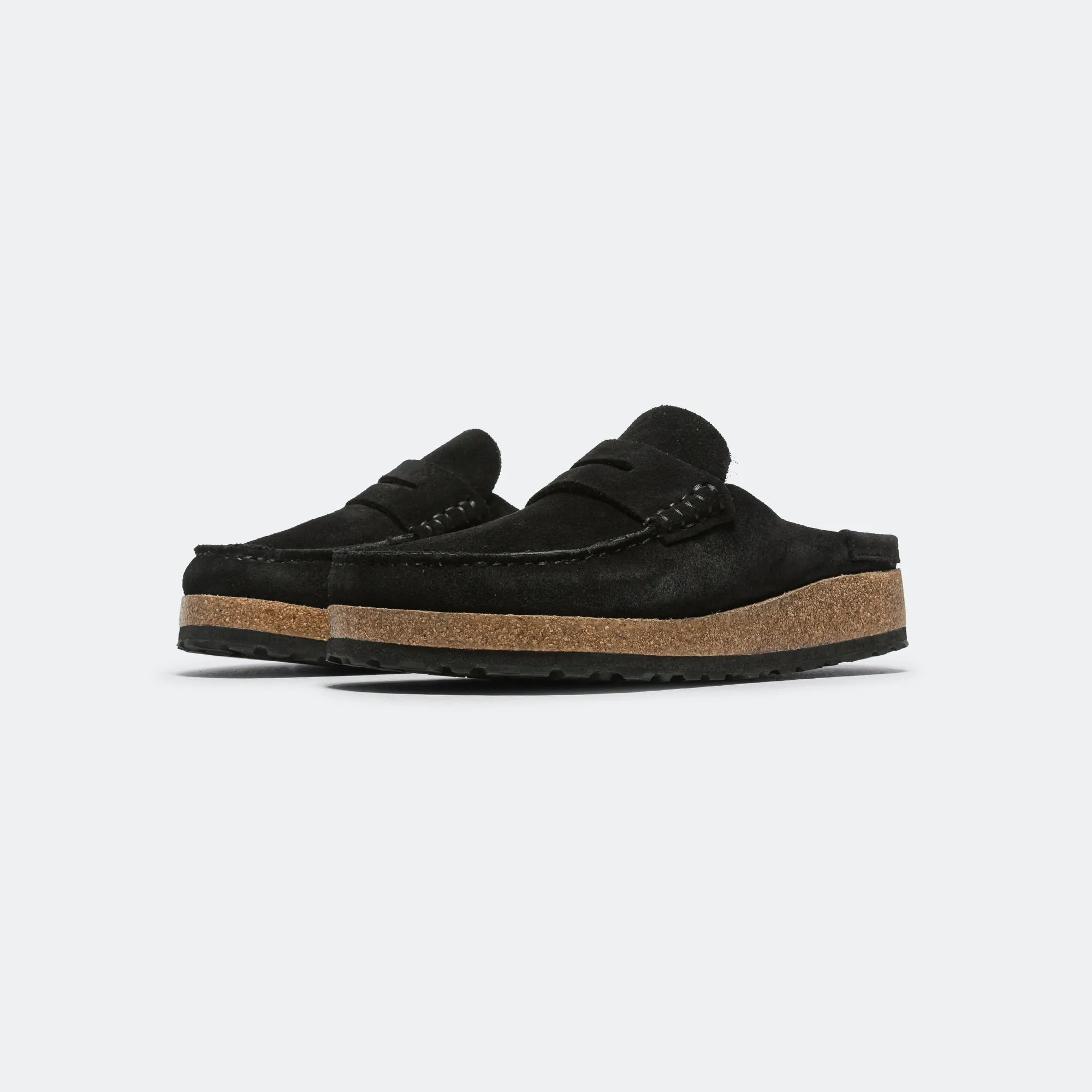 Naples - Black Suede Leather