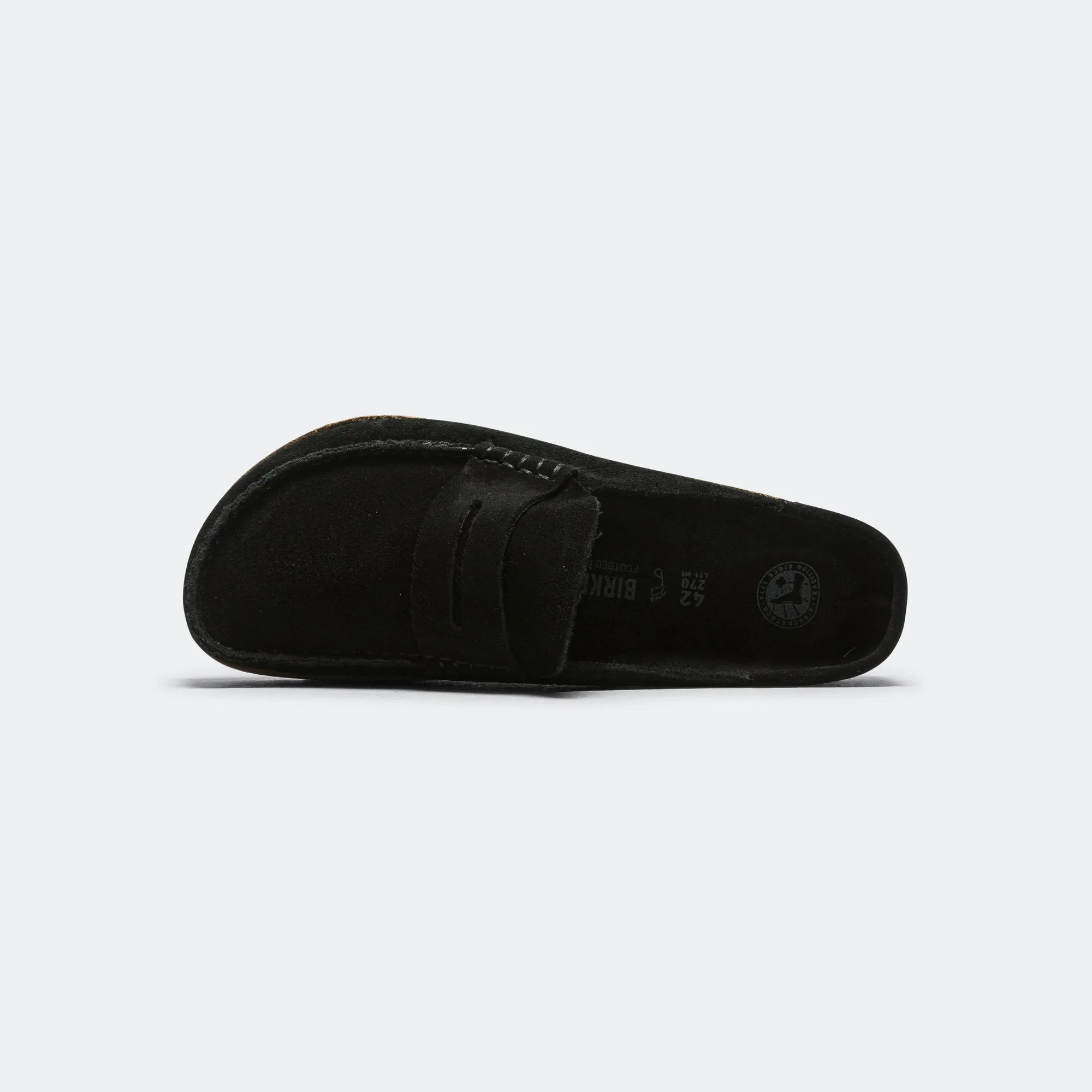 Naples - Black Suede Leather