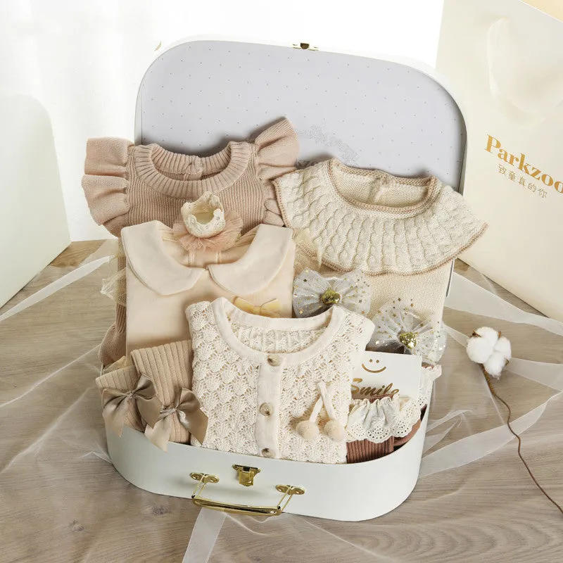 Newborn Gift Box Spring And Summer Suit Girl Baby Full Moon Gift