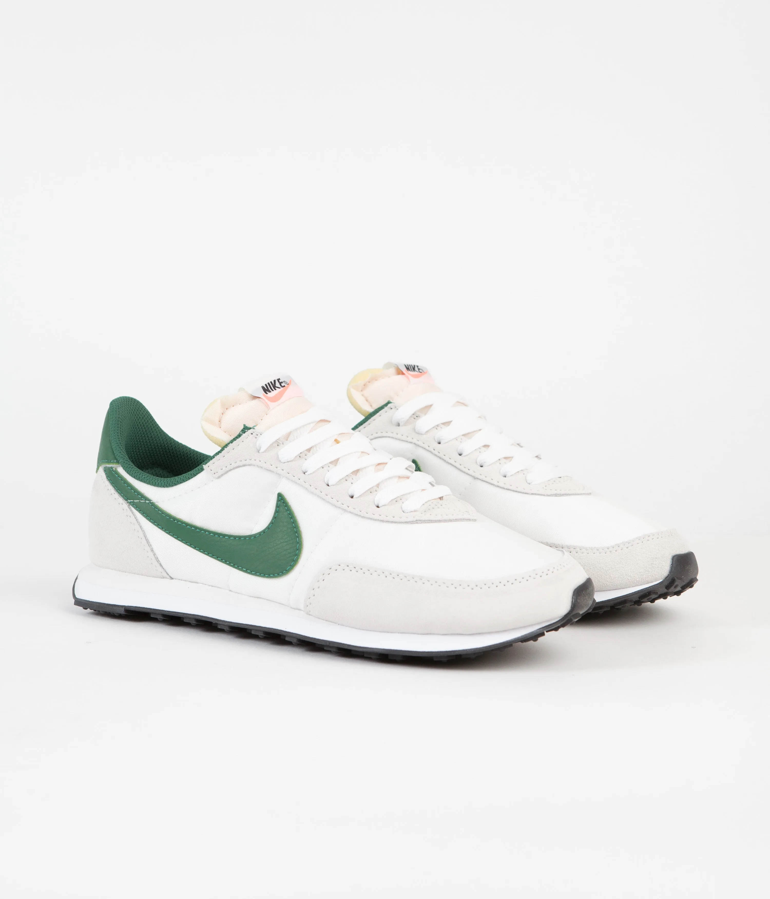 Nike Waffle Trainer 2 Shoes - Phantom / Malachite - White - Black