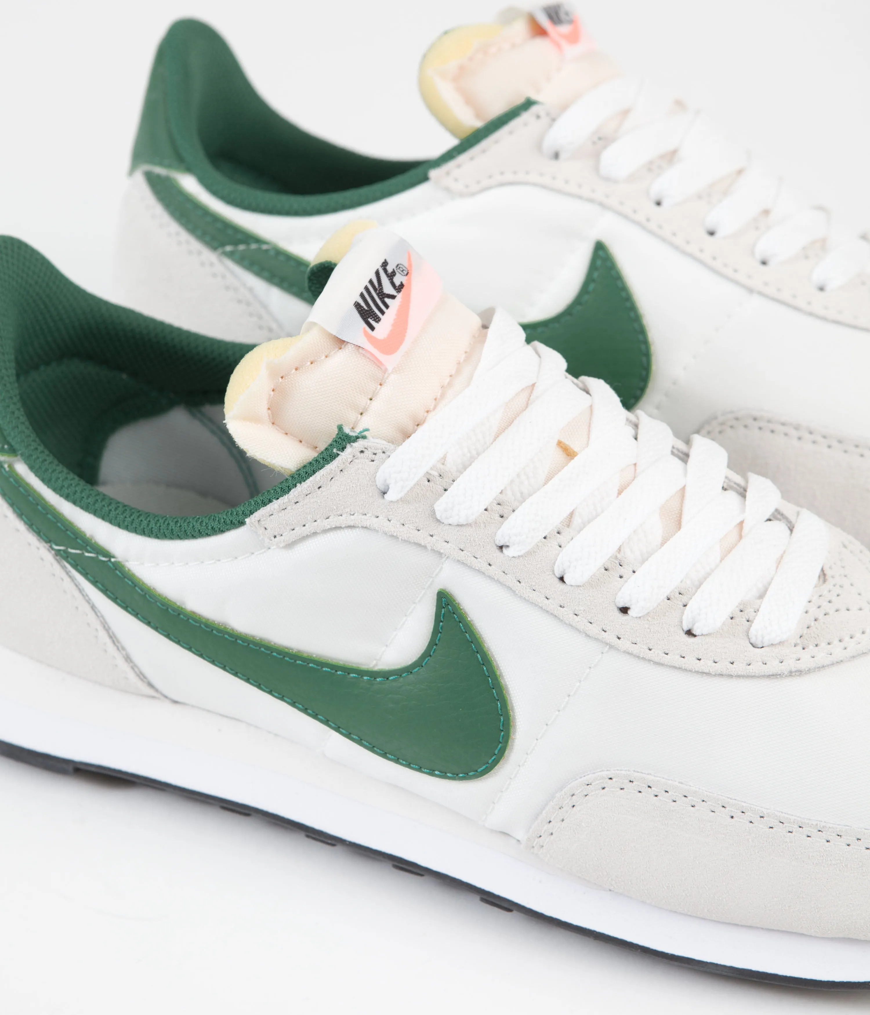 Nike Waffle Trainer 2 Shoes - Phantom / Malachite - White - Black