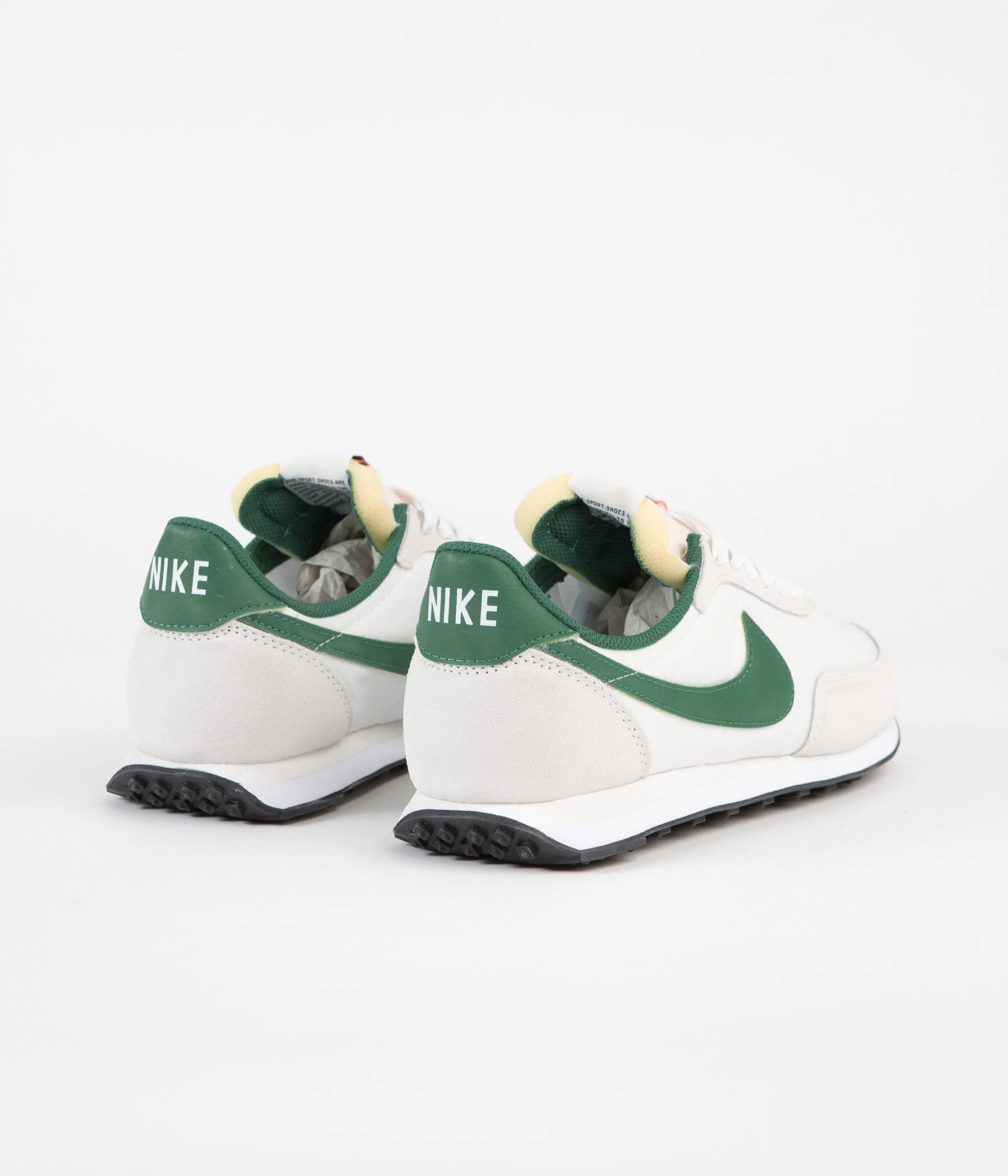 Nike Waffle Trainer 2 Shoes - Phantom / Malachite - White - Black