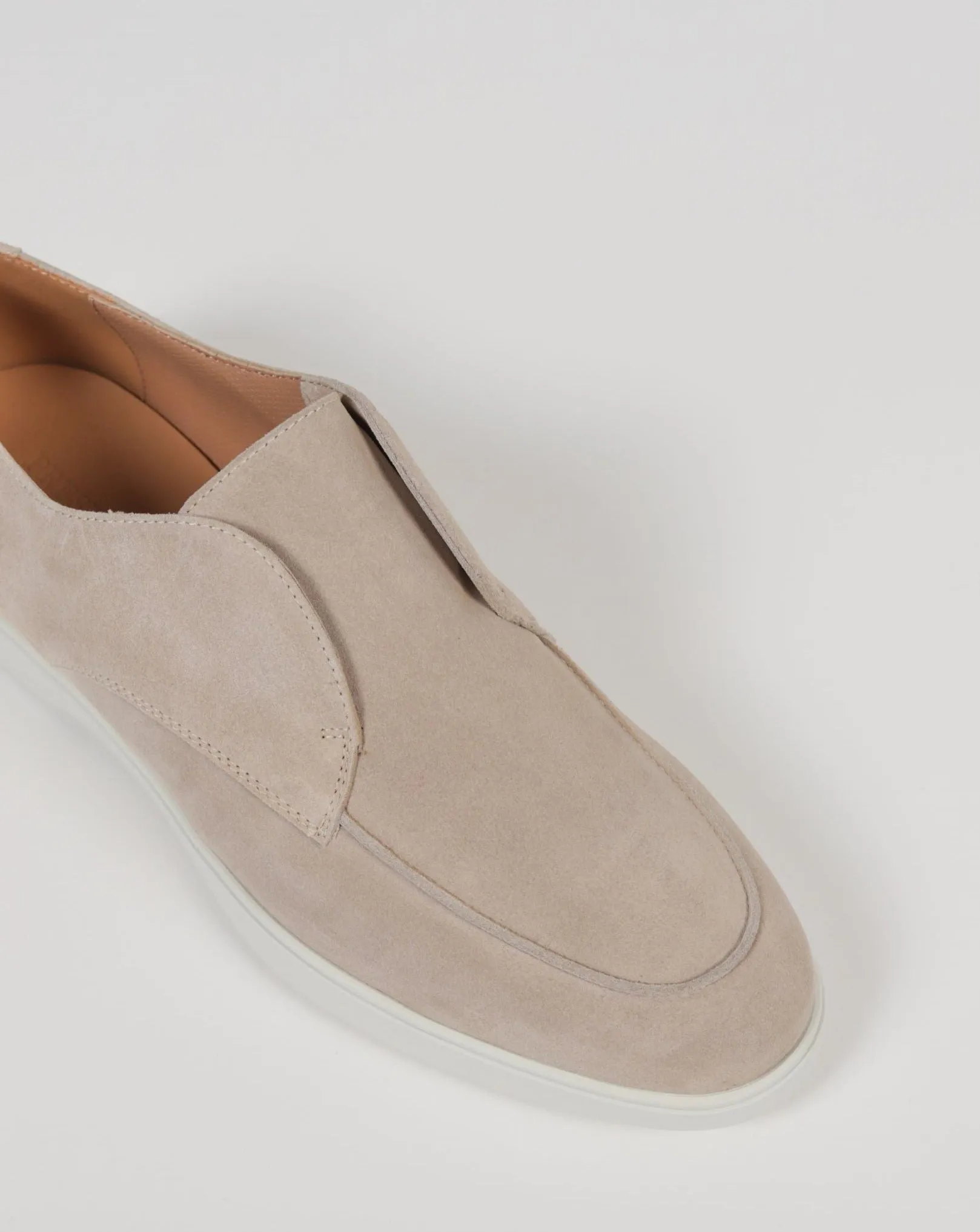 PS-U8040-H01 LOAFERS LUX SUEDE IVORY