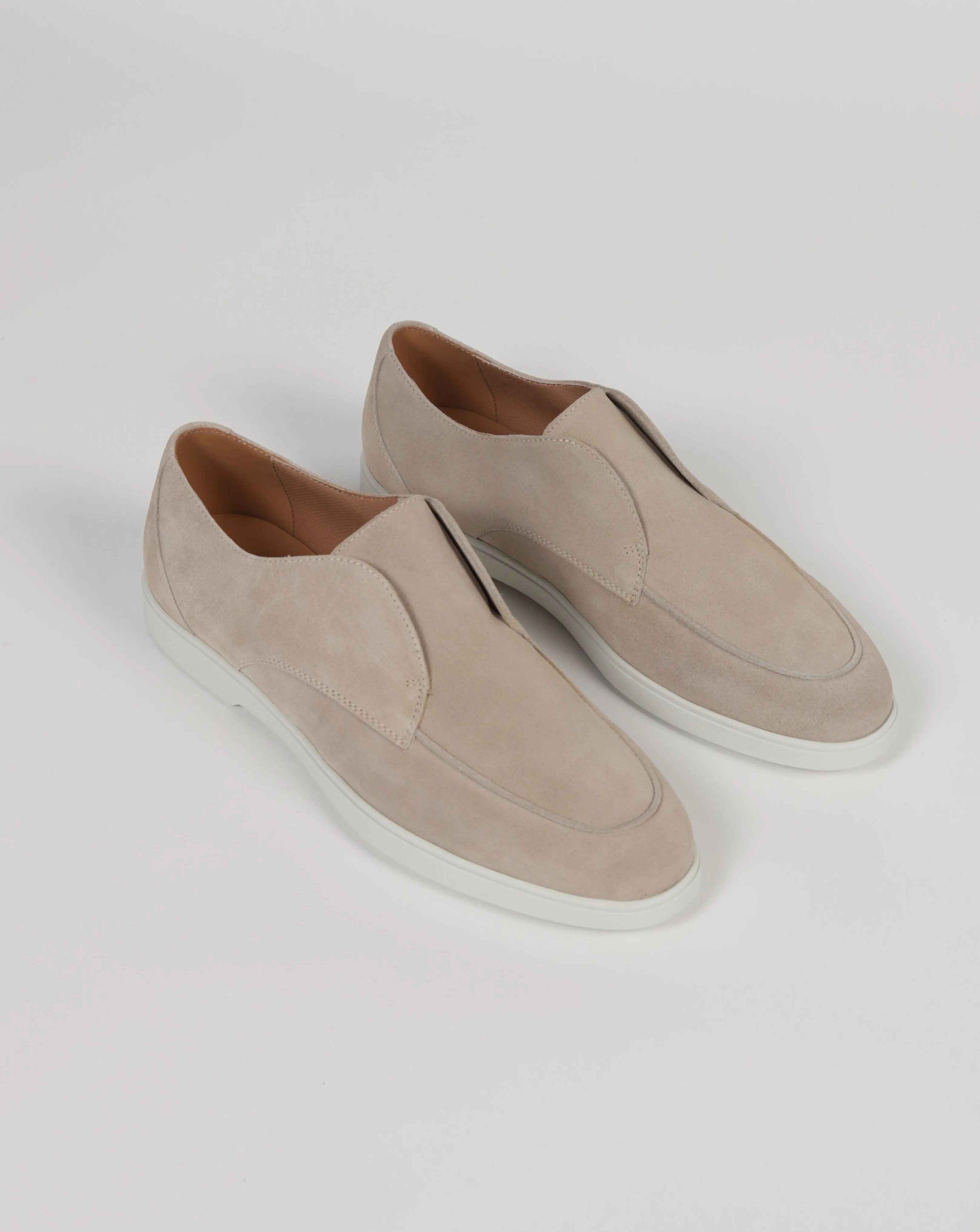 PS-U8040-H01 LOAFERS LUX SUEDE IVORY