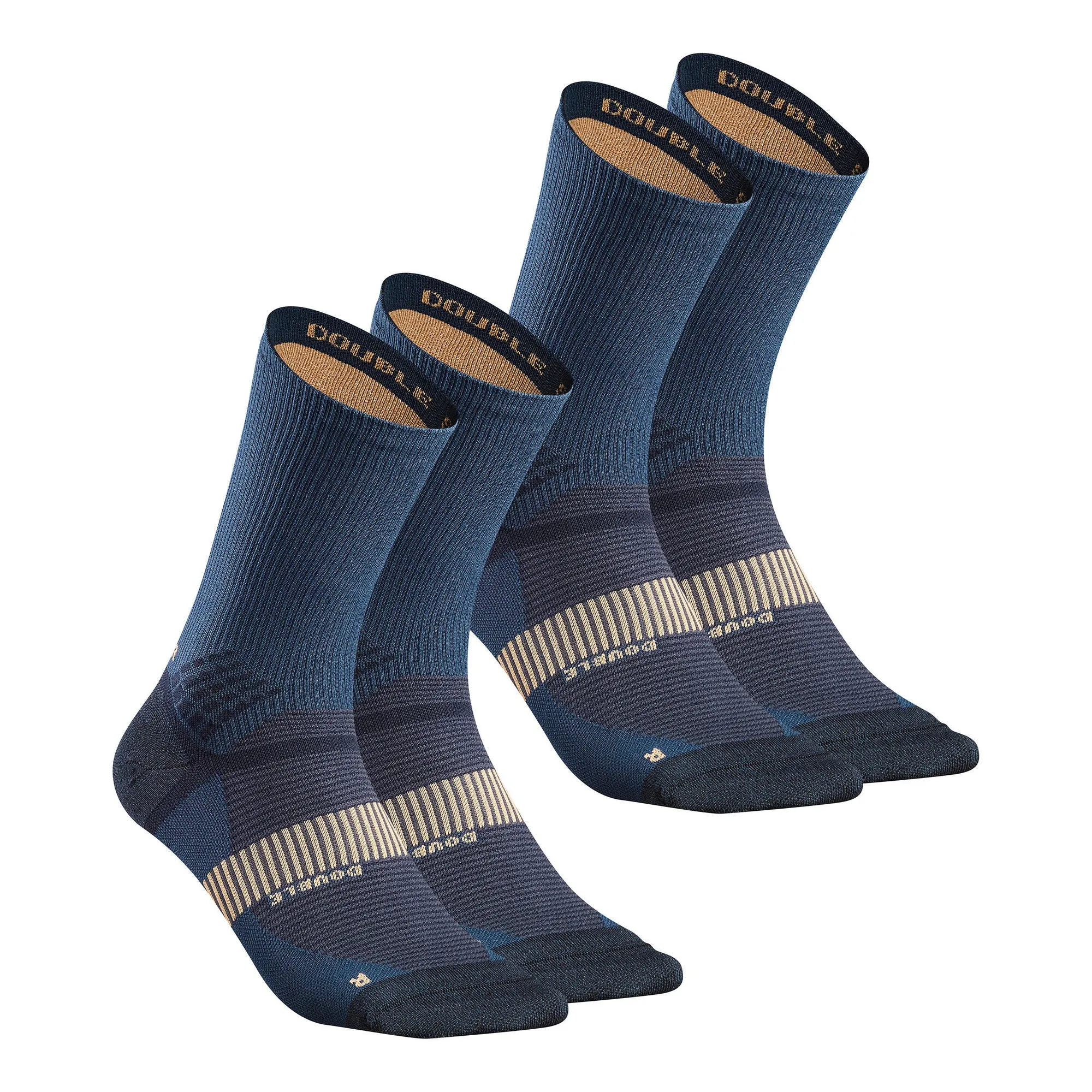 Quechua MH 900 Hiking Double High Socks - 2 Pairs