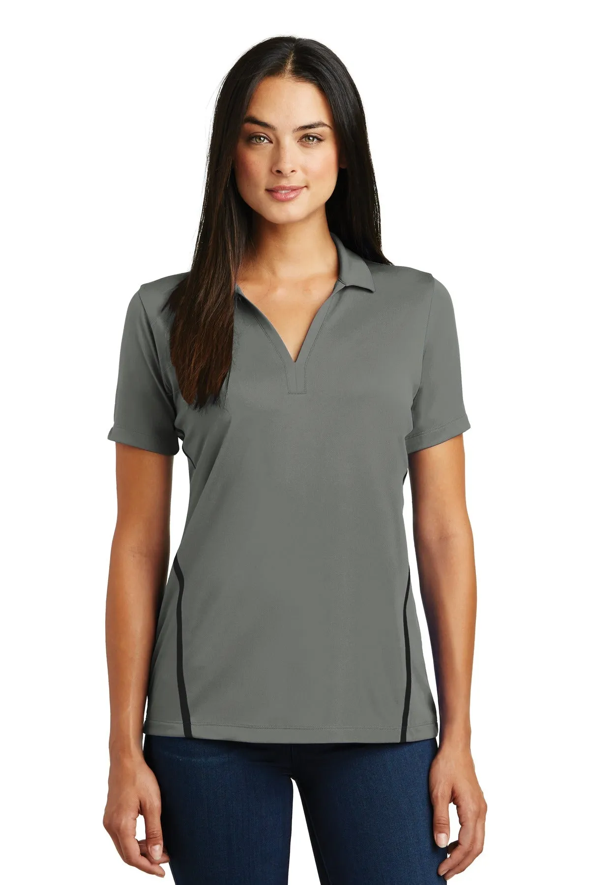 Sport-Tek® Ladies Contrast PosiCharge® Tough Polo®. LST620