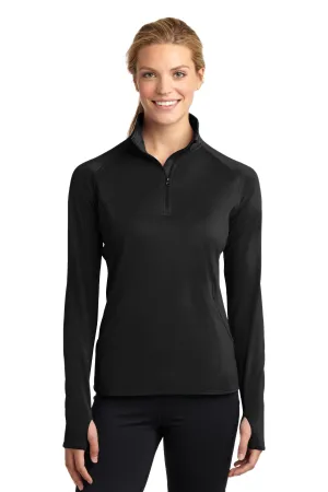 Sport-Tek® Ladies Sport-Wick® Stretch 1/2-Zip Pullover. LST850