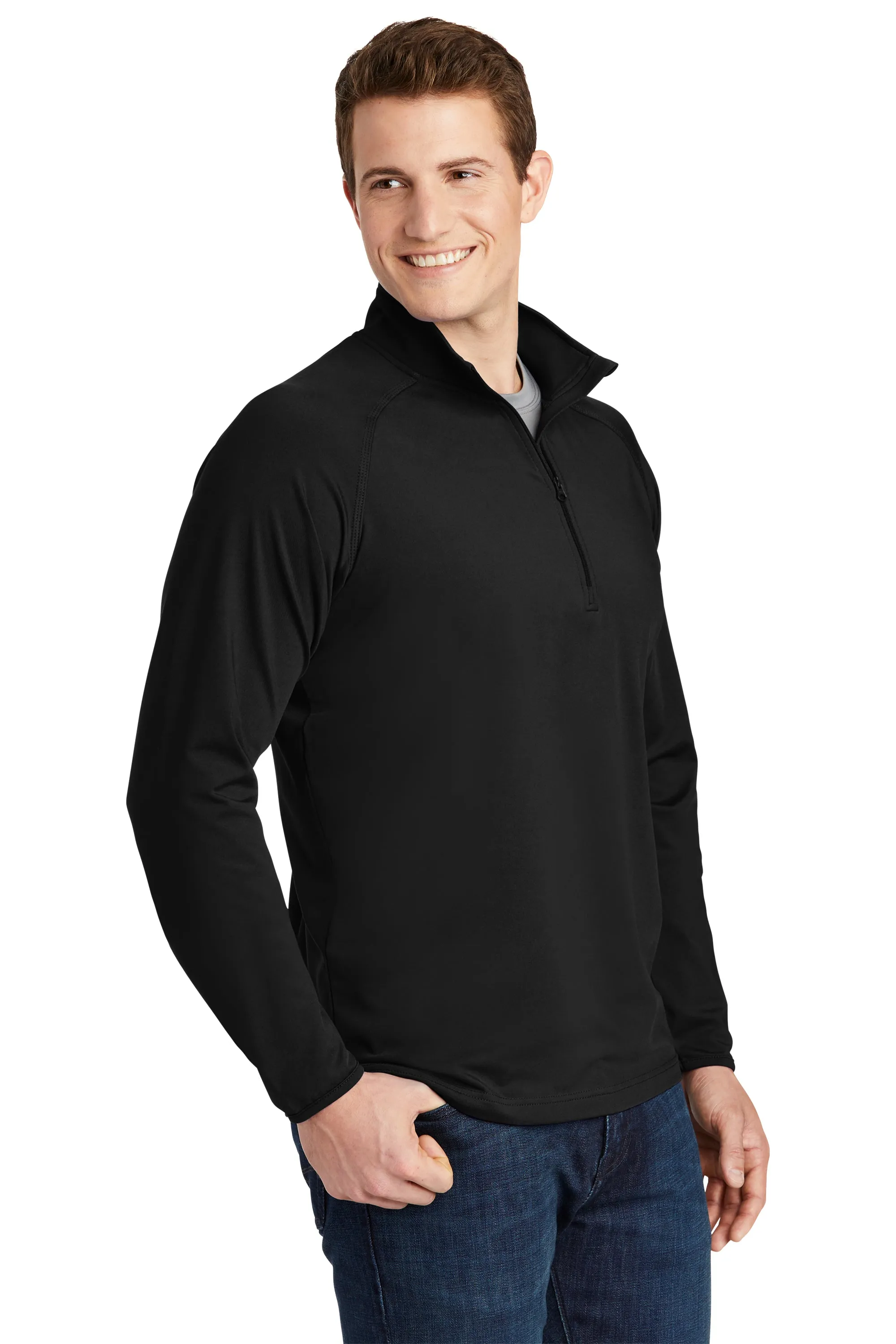 Sport-Tek® Sport-Wick® Stretch 1/2-Zip Pullover. ST850