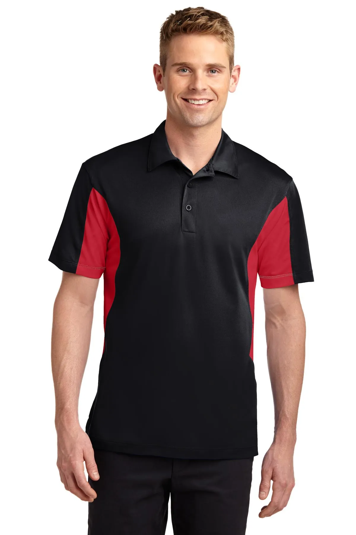 Sport-Tek® Tall Side Blocked Micropique Sport-Wick® Polo. TST655