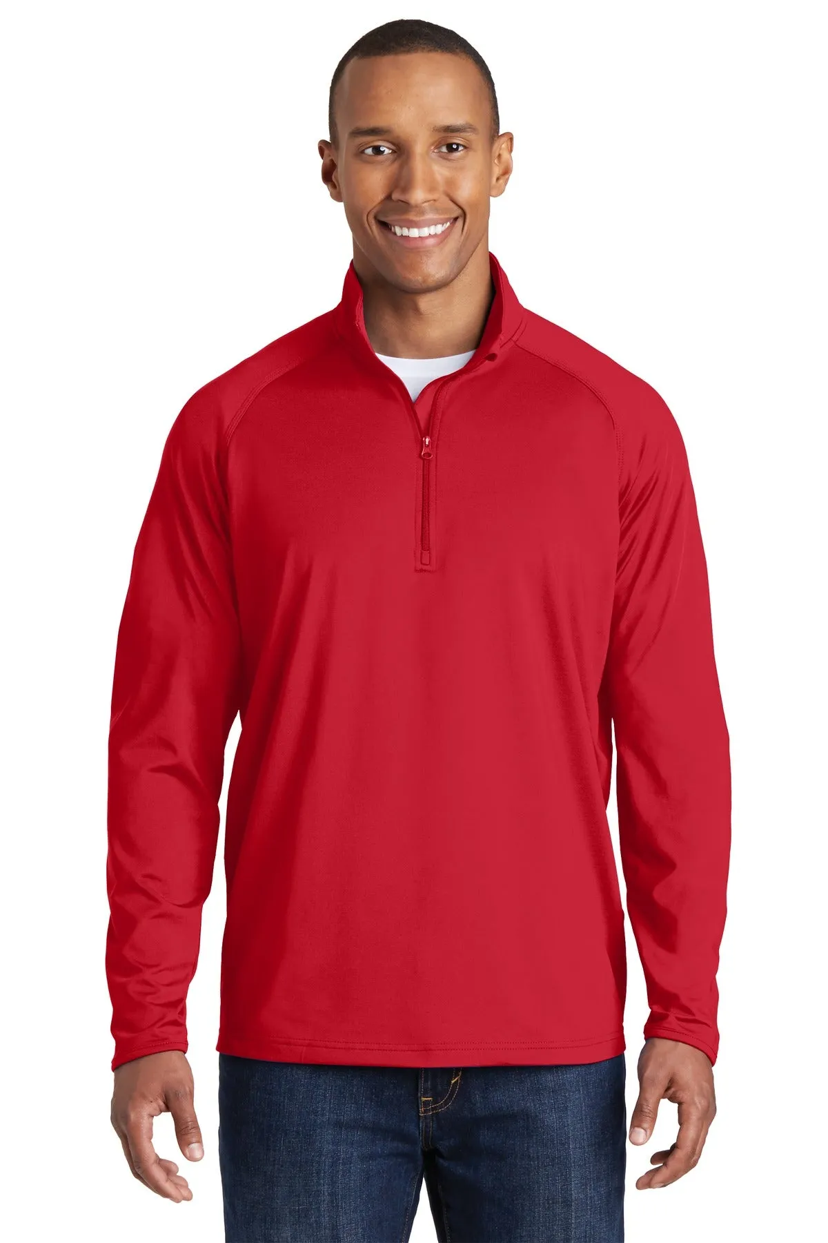 Sport-Tek® Tall Sport-Wick® Stretch 1/2-Zip Pullover. TST850