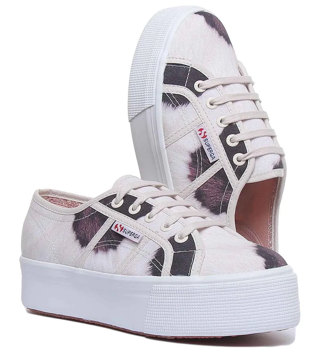 Superga 2790 Cow Print In Beige