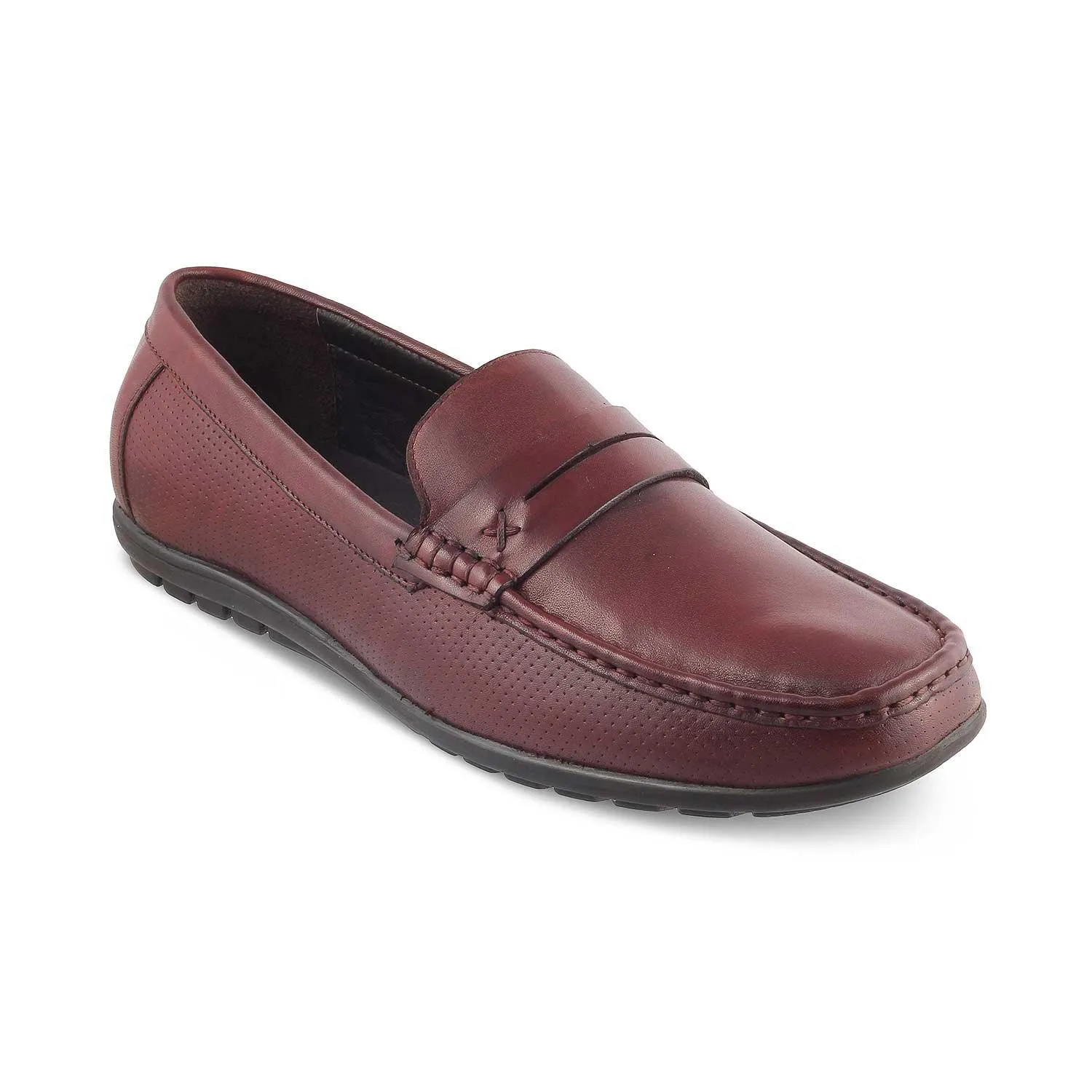 The Yolof Brown Men's Leather Loafers Tresmode