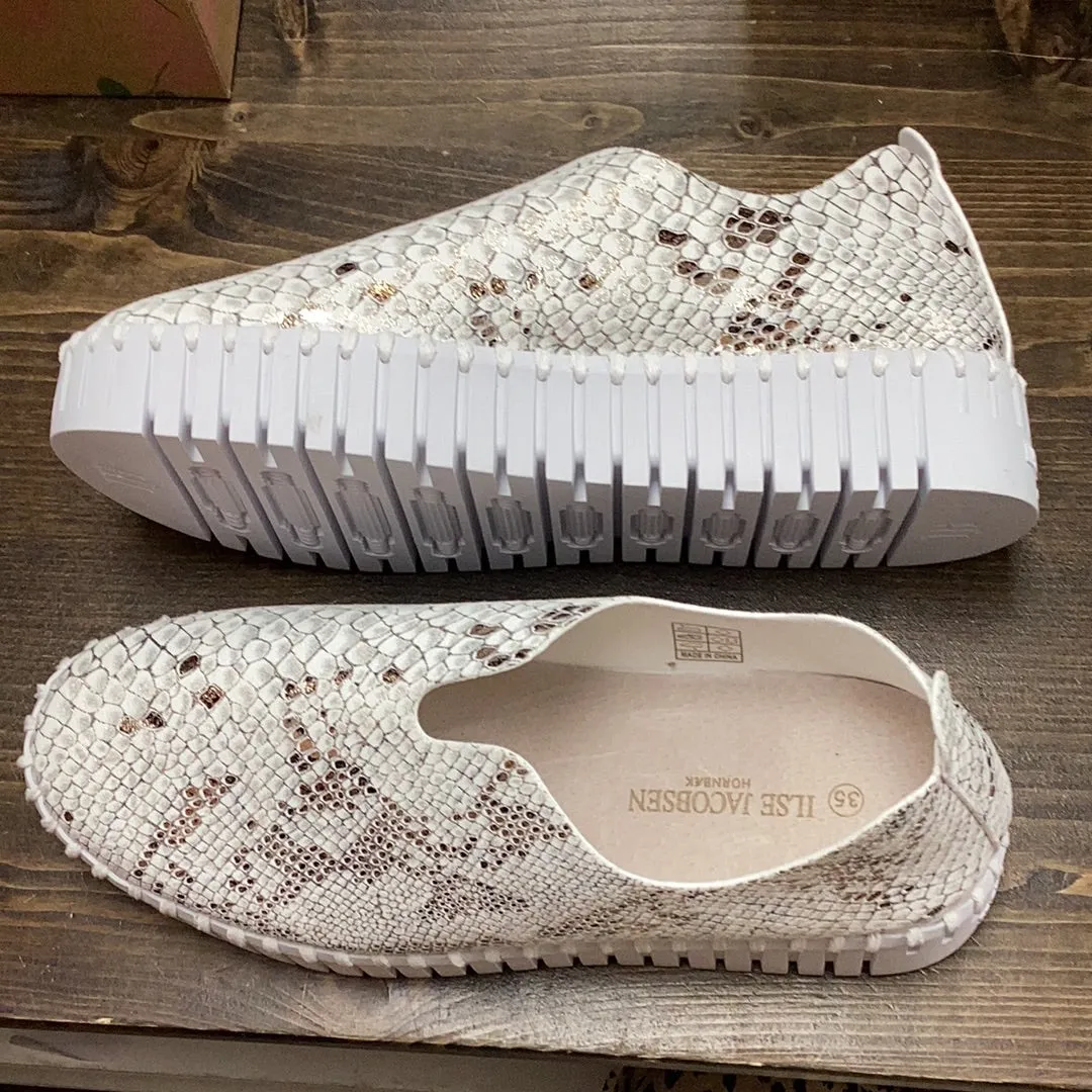 TulipC1005 Platform Snake Print Loafer