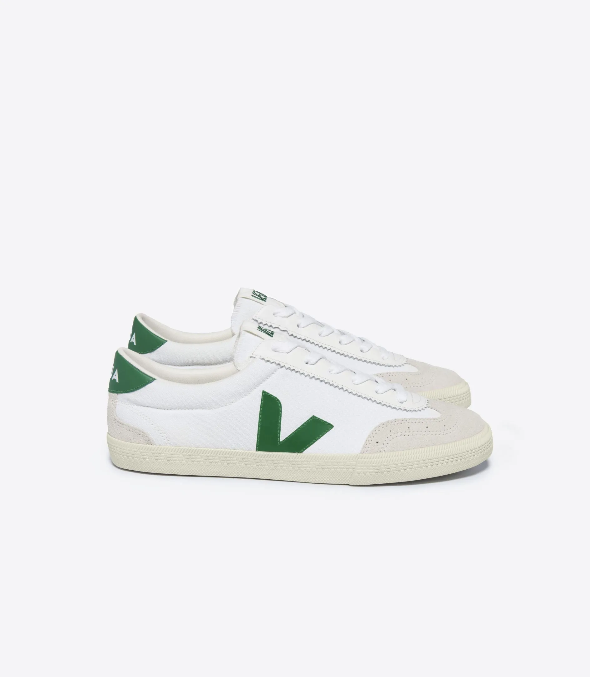 Veja VOLLEY CANVAS WHITE EMERAUDE