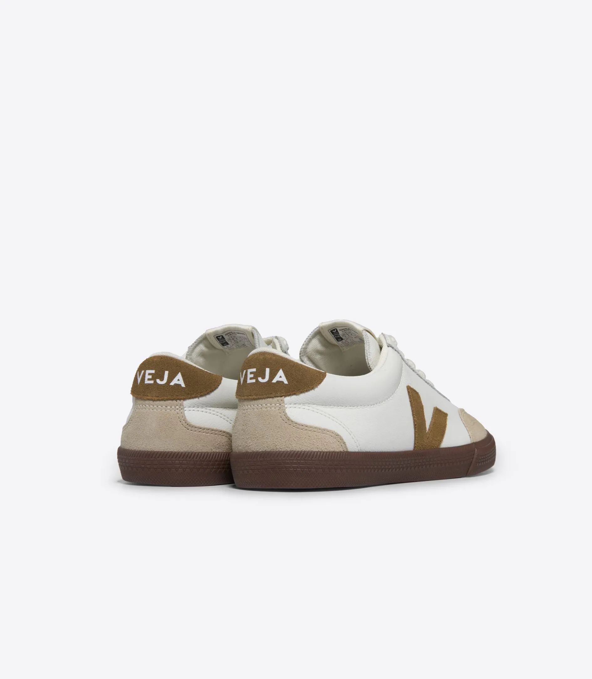 Veja Volley Leather Tent / White / Bark