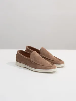 WALNUT FINEST SUEDE MARINA LOAFERS