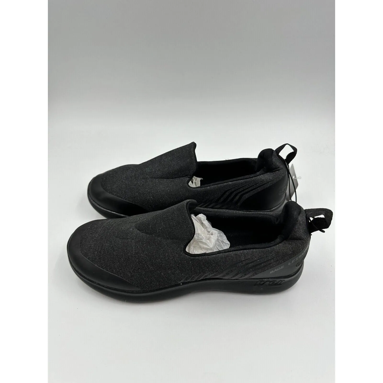 Women's Size 8, Black Slip-on Loafers in a Sneaker Style