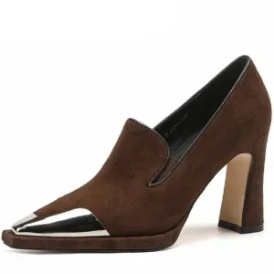 Women’s Suede Leather High Heel Pumps