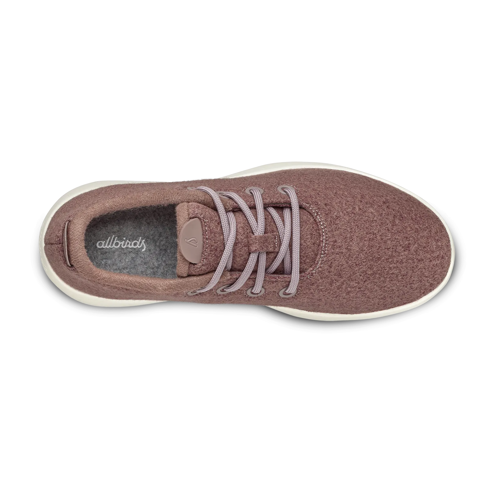 Women's Wool Runner Mizzles - Stormy Mauve (Natural White Sole)