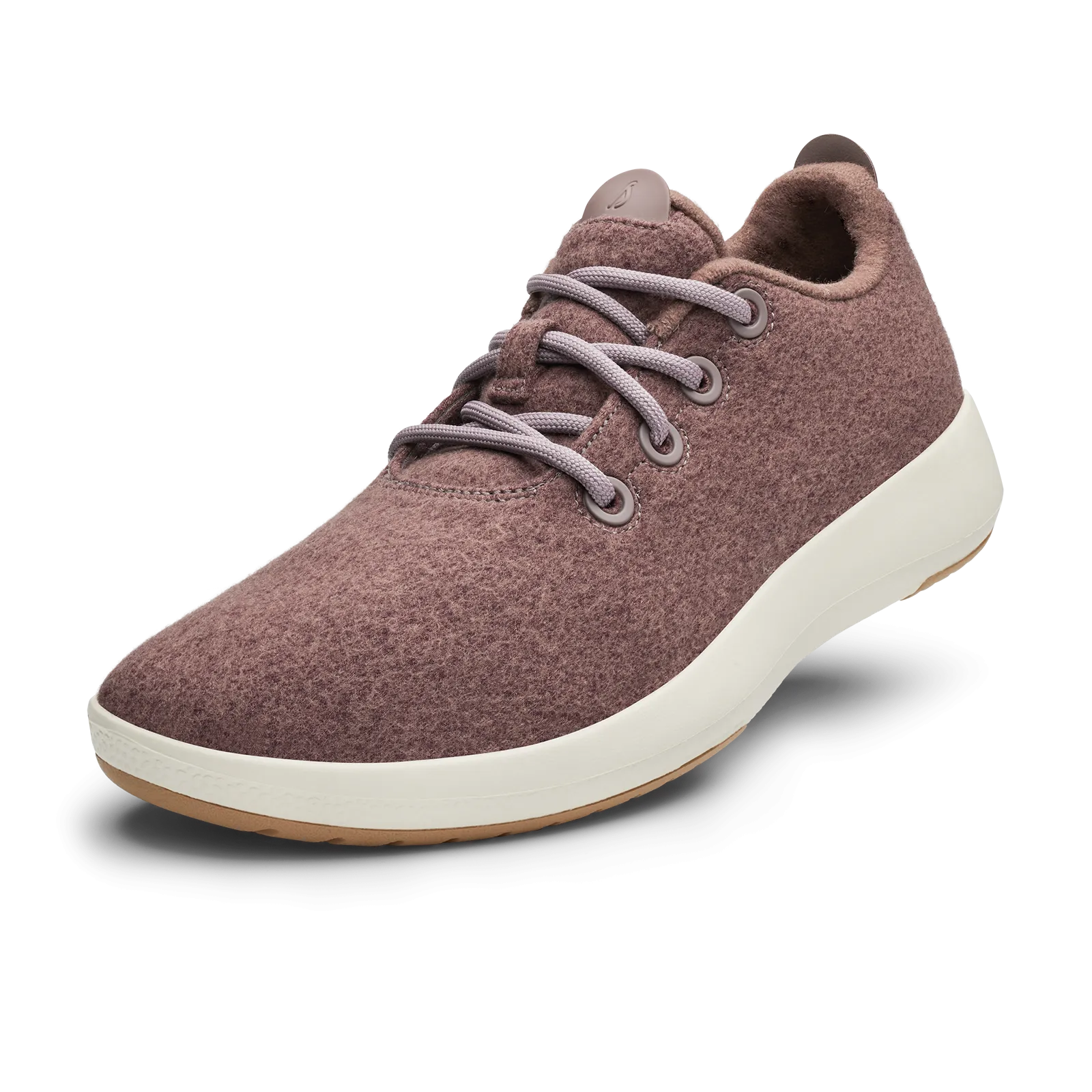 Women's Wool Runner Mizzles - Stormy Mauve (Natural White Sole)